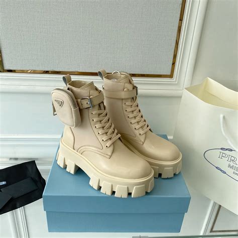 prada monolith boot dupe|prada lace up combat boots.